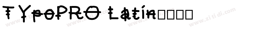 TypoPRO Latin字体转换